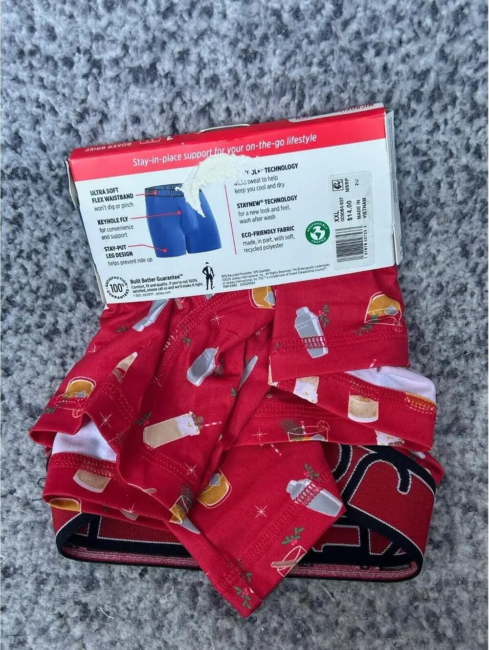 MEN'S JOCKEY BOXER BRIEFS SIZE 2XL (44-46) 5